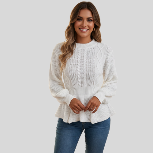 LEXA - MAGLIONE CON LAVORAZIONE A TRAMA